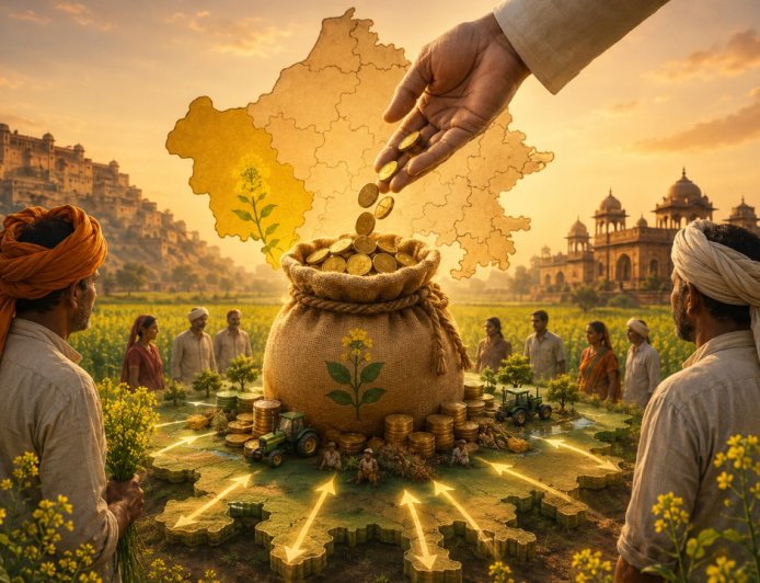 सरसों की 'पीली क्रांति' का बड़ा तोहफा: राजस्थान को मिले 6.43 करोड़ रुपये, जानें कैसे किसानों की मेहनत बनी करोड़ों की कमाई