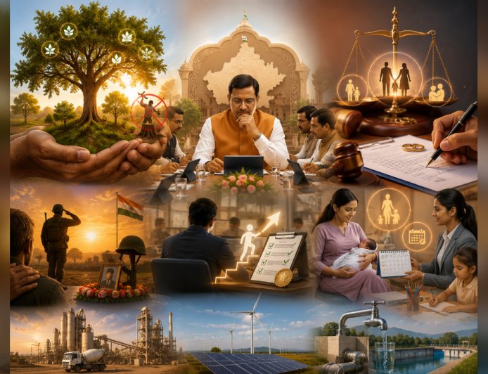 राजस्थान कैबिनेट का बड़ा फैसला: खेजड़ी सहित 29 पेड़ काटे तो होगी जेल, शादी रजिस्ट्रेशन न कराने पर लगेगा भारी जुर्माना, UCC बिल को भी मिली मंजूरी