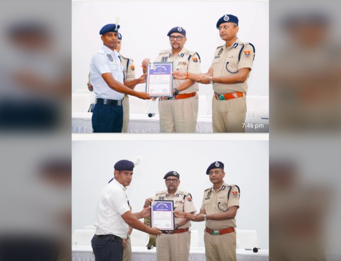 यातायात पुलिस में शानदार सेवाओं के लिए विश्वेंद्र सिंह को मिला DGP DISK सम्मान,