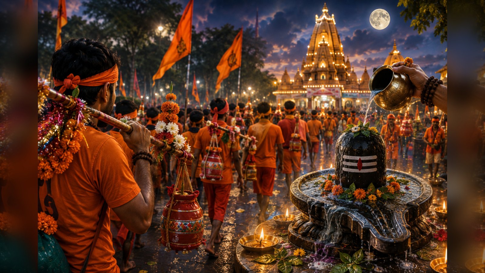 आधी रात से गूंजा 'हर-हर महादेव'! सावन के पहले सोमवार पर शिवभक्ति में डूबा जयपुर, शिवालयों में उमड़ेगा जनसैलाब
