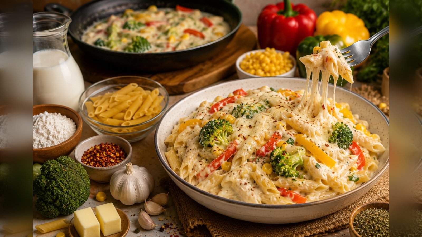 बाजार जैसा Creamy White Sauce Pasta अब घर पर! होम किचन शेफ अर्चना बैराठी की जुबानी;  इस आसान Recipe से हर कोई पूछेगा- आखिर बनाया कैसे?