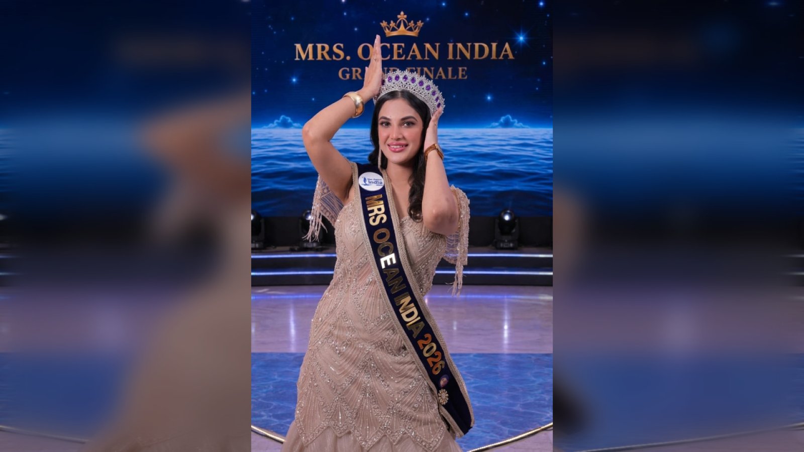 जयपुर की बेटी अदिति चौधरी बनीं Mrs Ocean India, अब 20 देशों के बीच फहराएंगी तिरंगा