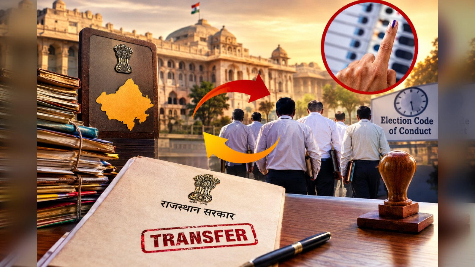 राजस्थान में बड़ा प्रशासनिक भूचाल! चुनाव से पहले 183 RAS अफसरों की एक झटके में अदला-बदली
