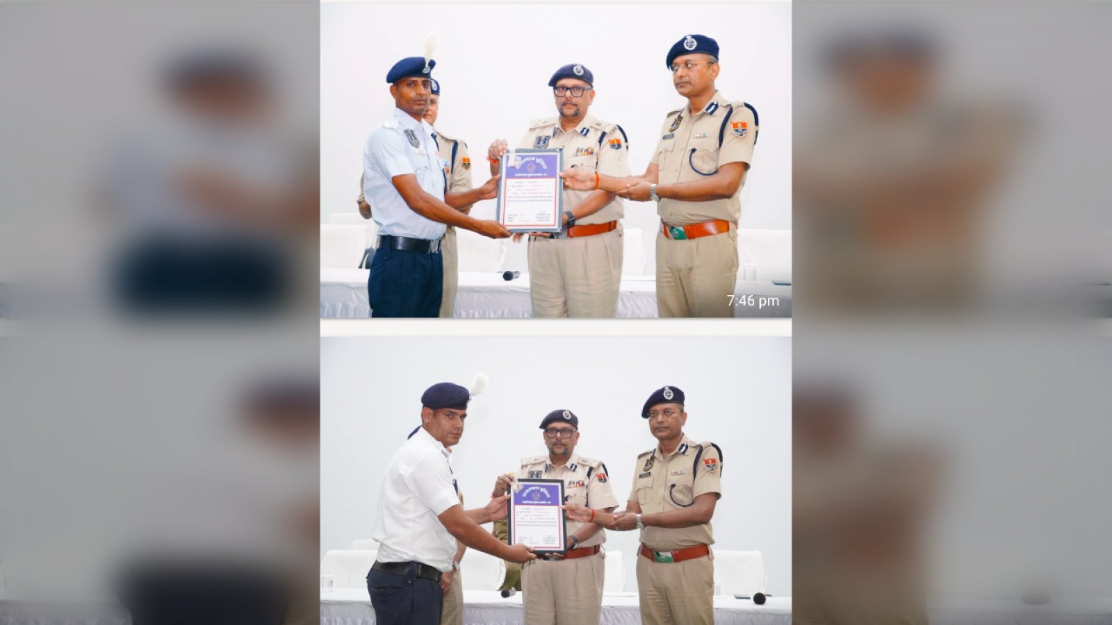 यातायात पुलिस में शानदार सेवाओं के लिए विश्वेंद्र सिंह को मिला DGP DISK सम्मान,