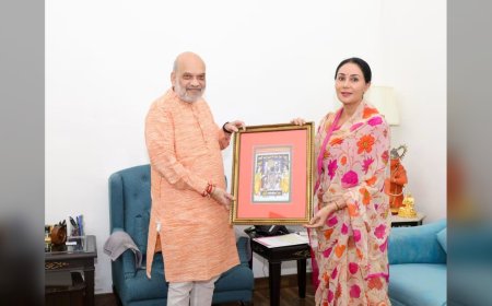 डिप्टी CM दीया कुमारी ने अमित शाह से की मुलाकात, राजस्थान के मुद्दों पर हुई चर्चा