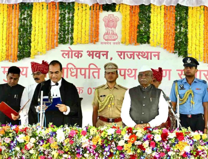राजस्थान हाईकोर्ट को मिला नया मुखिया! जस्टिस संजय कुमार अग्रवाल ने ली मुख्य न्यायाधिपति पद की शपथ