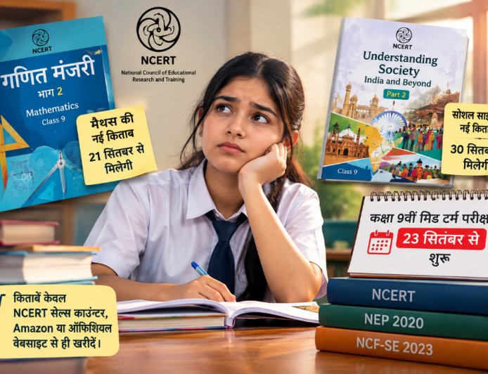 NCERT ने जारी किया 9वीं का नया सिलेबस: मैथ्स की नई किताब उपलब्ध, सोशल साइंस पर फंसा पेंच