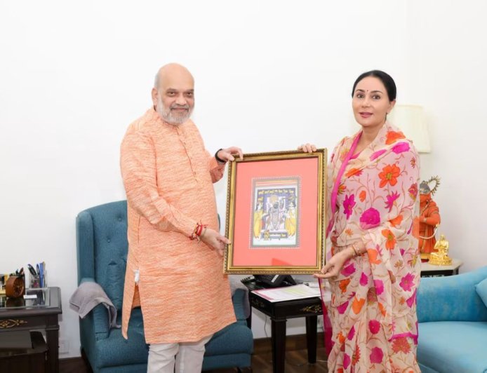 डिप्टी CM दीया कुमारी ने अमित शाह से की मुलाकात, राजस्थान के मुद्दों पर हुई चर्चा