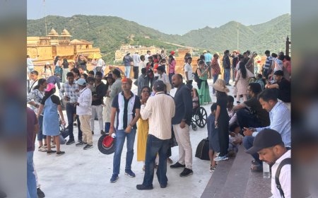 Amer Fort में 14,373 सैलानी, Jaipur Tourism Season की जोरदार शुरुआत, आमेर-नाहरगढ़ रूट पर दिनभर रेंगते रहे वाहन