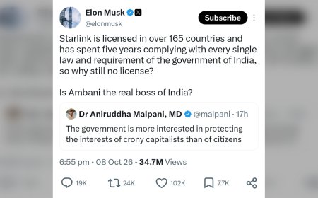 Elon Musk का Starlink India विवाद: "क्या Ambani हैं असली बॉस?" सवाल पर सरकार ने आरोप बताए बेबुनियाद