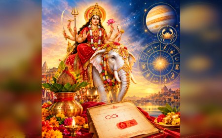Shardiya Navratri 2026 आज से शुरू: हाथी पर सवार होकर आईं मां दुर्गा, बनेंगे Sarvartha Siddhi और Amrit Siddhi Yoga