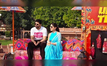 Udta Teer Promotion: जयपुर में राजस्थानी रंग में रंगे आयुष्मान खुराना और सारा अली खान