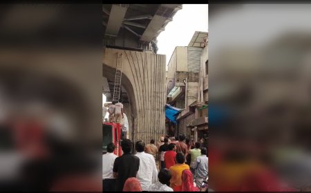 जयपुर के सोडाला चौराहे पर Metro Pillar पर चढ़ा युवक, Rescue Operation के बाद सुरक्षित उतारा गया