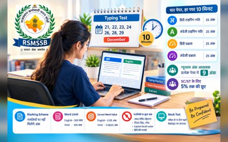 LDC Typing Test Rules जारी: 4 Paper, हर पेपर 10 मिनट, न्यूनतम 9 अंक जरूरी