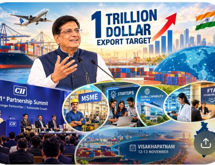 CII Partnership Summit Preview: पीयूष गोयल बोले- India 1 Trillion Dollar Export Target हासिल करने को आश्वस्त