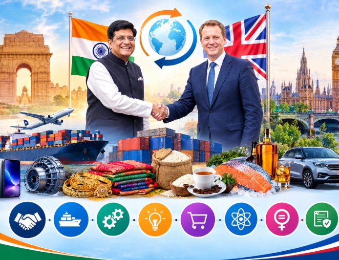 India-UK JETCO 16th Meeting: CETA से बढ़ेगा Trade, पीयूष गोयल और जोनाथन रेनॉल्ड्स के बीच नई दिल्ली में बैठक