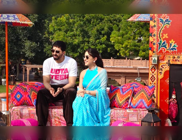 Udta Teer Promotion: जयपुर में राजस्थानी रंग में रंगे आयुष्मान खुराना और सारा अली खान