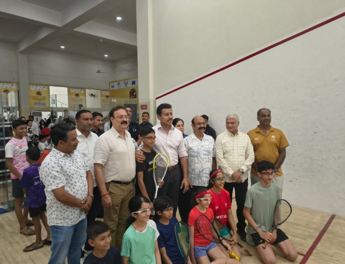 SMS Stadium में बनेगा All-Glass Squash Court: खेलमंत्री Rajyavardhan Singh Rathore की घोषणा