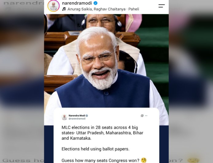 MLC Election Results 2026: PM Modi की X पोस्ट "Guess how many seats Congress won?" से गरमाई सियासत