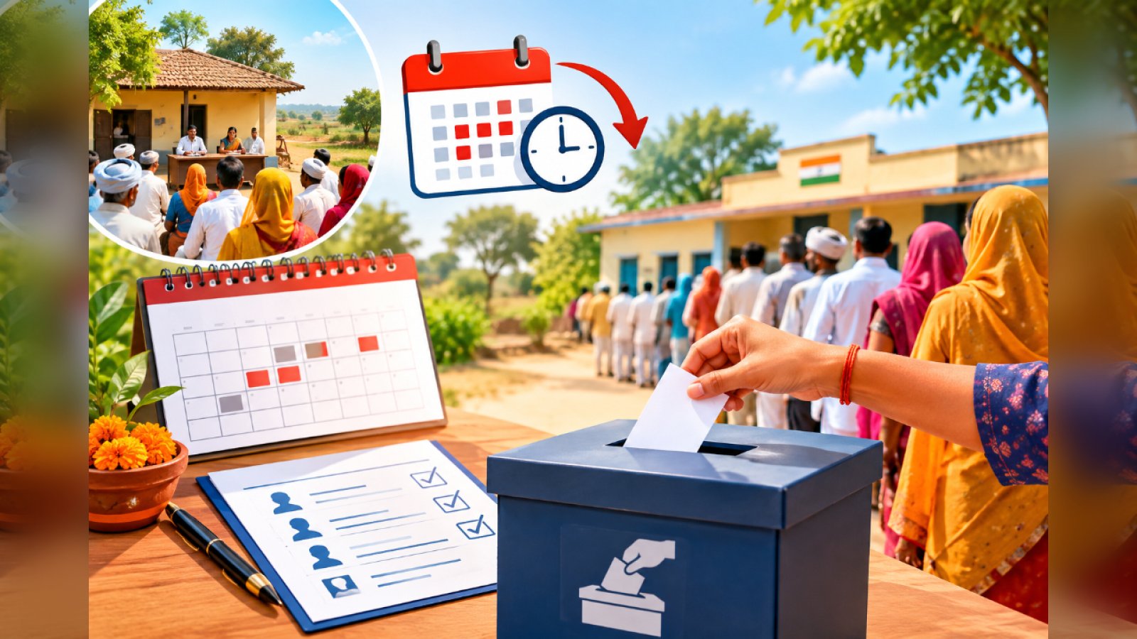 Panchayati Raj Election 2026: तीनों चरणों के Voting Schedule में बदलाव, पहले चरण का मतदान अब 22 अक्टूबर को
