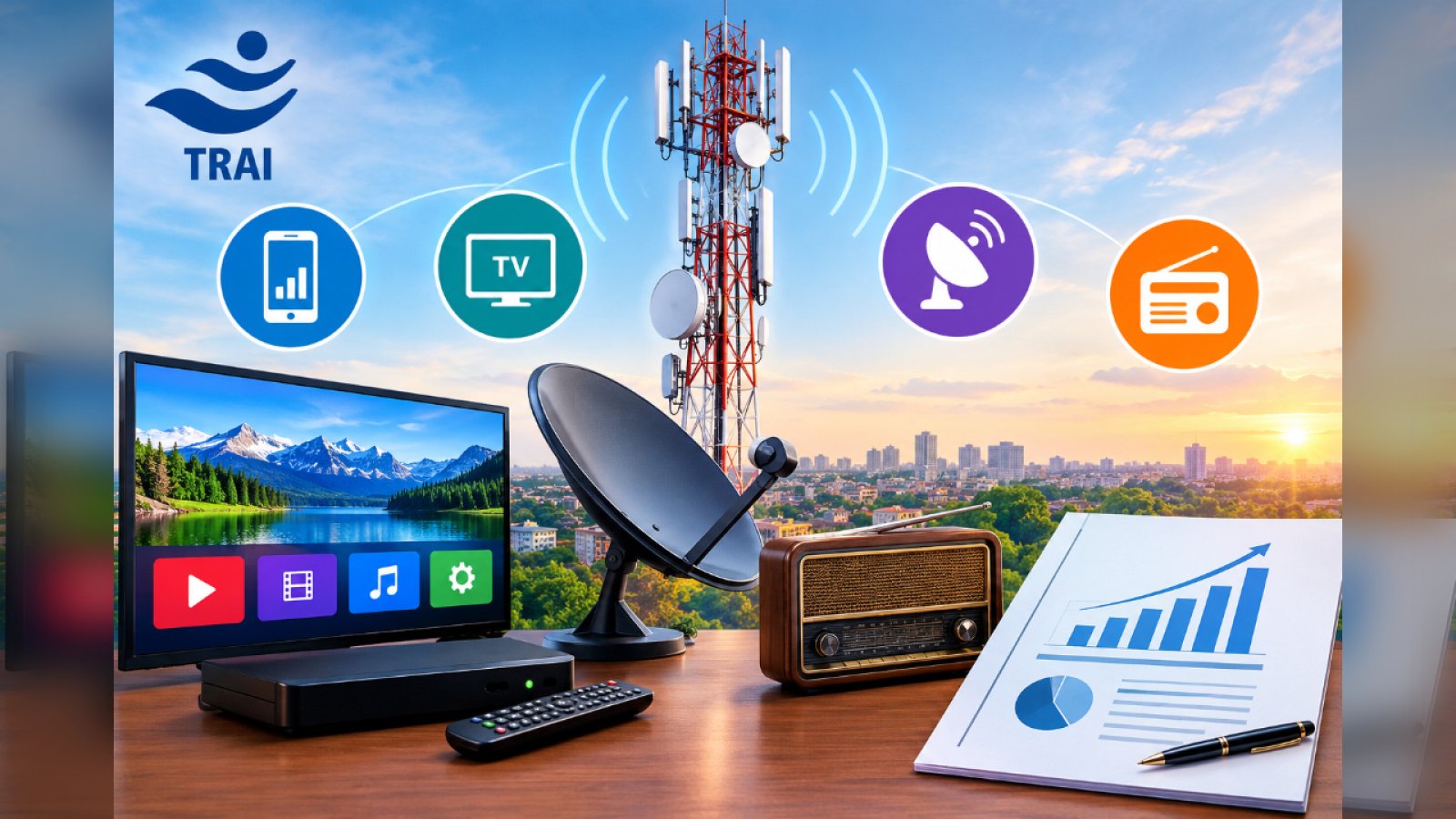 TRAI Report: अप्रैल-जून 2026 तिमाही की Telecom Performance Indicators Report जारी, Cable TV, DTH और Radio का भी ब्योरा