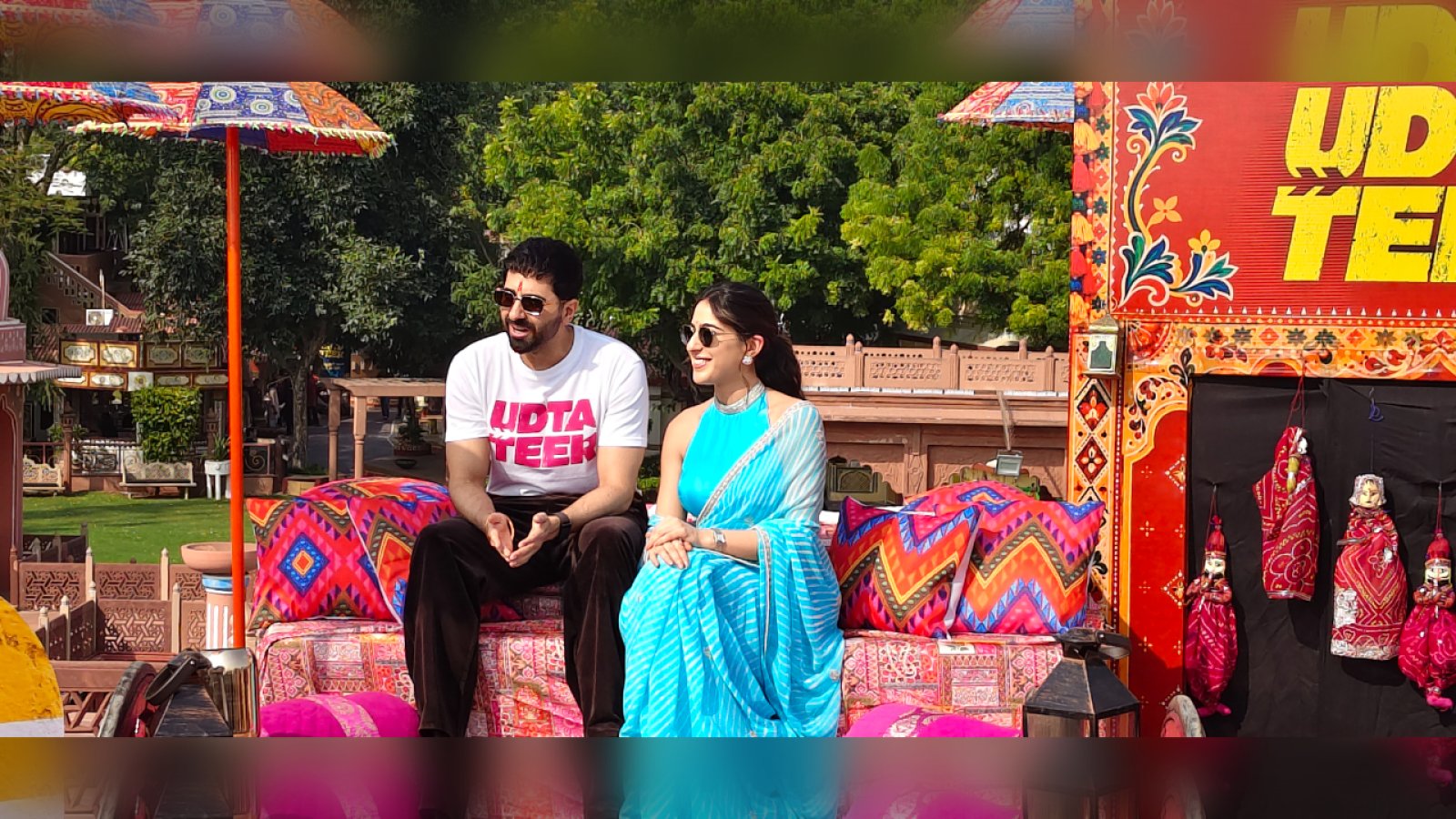 Udta Teer Promotion: जयपुर में राजस्थानी रंग में रंगे आयुष्मान खुराना और सारा अली खान
