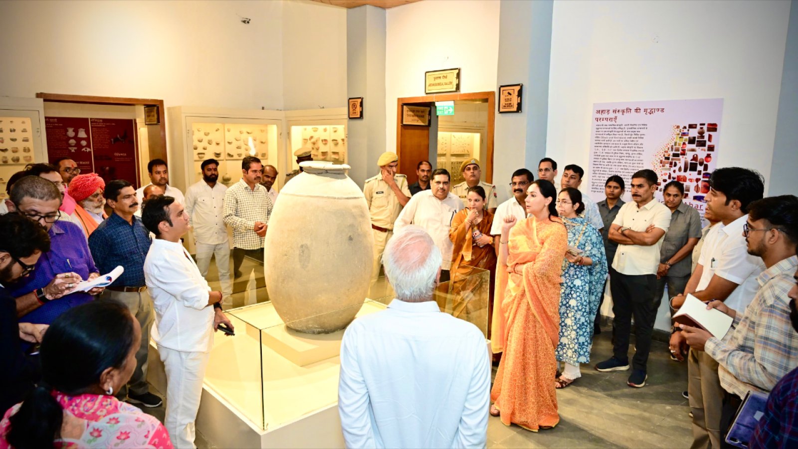Ahar Museum Udaipur: उपमुख्यमंत्री दिया कुमारी ने किया निरीक्षण, Heritage Conservation पर दिए निर्देश