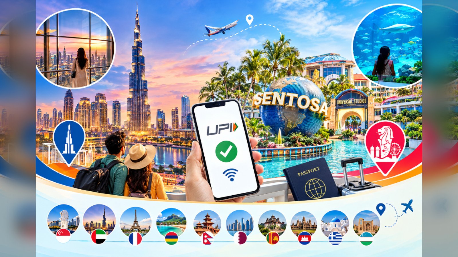 UPI अब Burj Khalifa और Resorts World Sentosa की Online Booking के लिए उपलब्ध